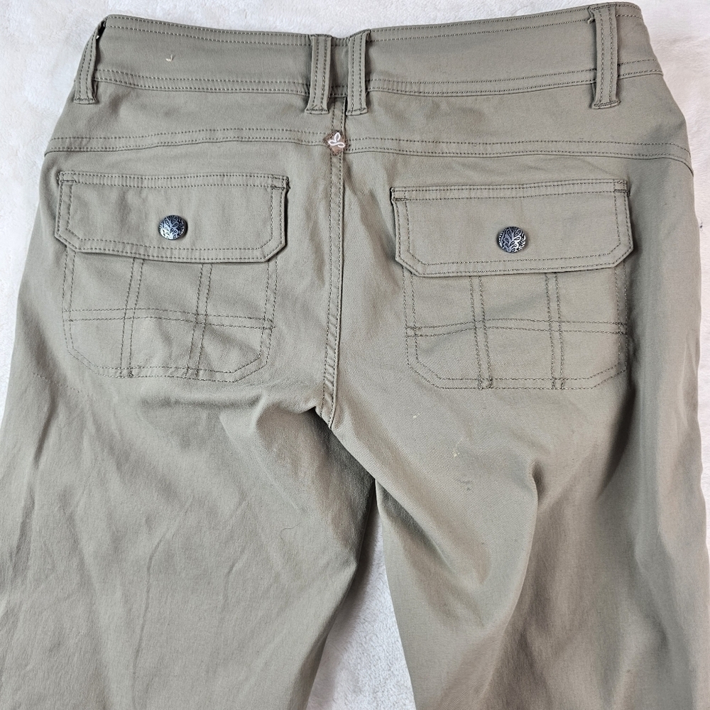 Prana Hiking Pants light weight Women’s 6 Outdoor Travel Walk Cargo Khaki - Picture 10 of 12